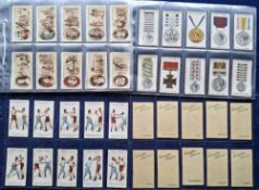 Cigarette cards, 8 sets, Kensitas Silk Flowers small size 1st series printed backs (60, some numbers