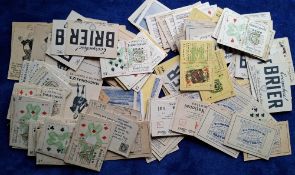 Cigarette cards, Canada W C MacDonald Inc, over 1400 cards, many different series, including Playing