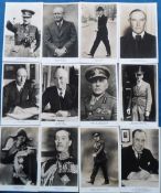 Postcards, Politicians, 12 cards featuring members of the 1940 Government including Chamberlain,
