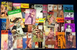 Glamour magazines, a collection of 45+, mostly small format, vintage glamour magazines, 1960's/70's,