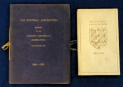 The Football Association, 90th Anniversary Celebrations 1963-1953, including Banquet Menu, in hard