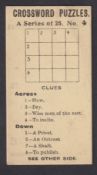 Cigarette card, Murray's, Crossword Puzzles, type card, no 4 (gd) (1)
