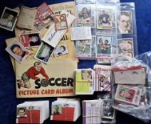 Trade cards, Football, mixture mainly trade cards in box, majority football related, some other