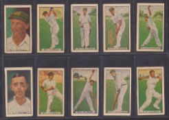 Trade cards, Cricket, Allen (Australia) Cricketers, 1938 version (set 36 cards) including Donald