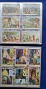 Trade cards, Liebig, over 50 sets in 2 modern albums S1000 and above. Many subjects covered