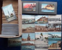 Postcards, a mix of approx. 650 foreign cards with strength in Spain, France and Russia. Also