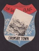 Trade card, Baines, Football, shield shaped card 'On The Ball Grimsby Town' (vg) (1)