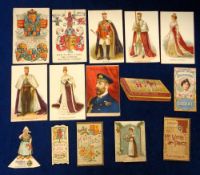 Trade cards, a selection of 14 early UK advertising cards inc. Rowntree's Coronation Calendar