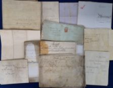 Deeds, Documents and Indentures, Montgomeryshire, 16 mixed vellum and paper documents 1742-1897