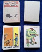 Trade cards, two sets Somportex Wierdies (anon 36 cards), Chix Famous Last Words (50 cards) (gd)