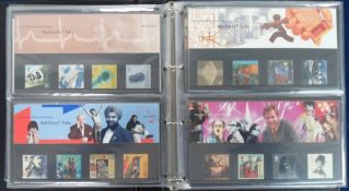 Stamps, GB QEII collection of 43 decimal presentation packs and 3 prestige booklets housed in a