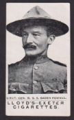 Cigarette card, H.C. Lloyd & Son, Devon Footballers & Boer War Celebrities, type card, Lieut. Gen.