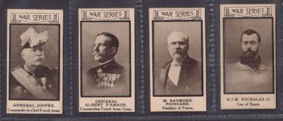 Cigarette cards, Themans & Co War Portraits, 4 cards nos. 36 (near gd), 18, 32 & 39 (gd/vg)