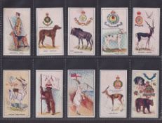 Cigarette cards, Robinson & Sons, Regimental Mascots (set, 25 cards) (one card with back slightly