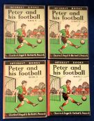 Football fiction, 'Peter and his Football', books 1-4 inclusive by Interest Books and published by