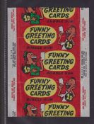 Trade Wrappers, 8 Wrappers A&BC Gum (3) Funny Greetings, Man From UNCLE, Flags of the World,