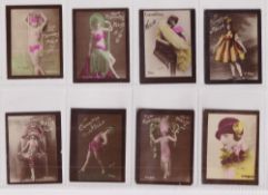 Cigarette cards, Algeria, Melia, Actresses, 'M' size, 112 different hand coloured photographic cards