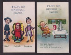 Tobacco advertising, Bewlay & Co, Comic Advertisement cards, 'P' size, Flor de Dindigul Cigars, 2