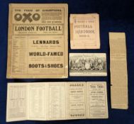 Woolwich Arsenal FC, Woolwich and District Football Handbook from 1892/93 which includes fixtures