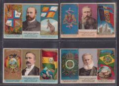 Cigarette cards, USA, Duke's, Rulers, Coats of Arms & Flag, (folders), 4 folders, Australia,