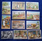 Trade cards, Nectar Tea & Horniman Tea, 11 cards, Nectar Tea Story of Tea P Sized Descriptive