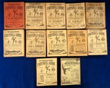 Nottingham Journal Football Guide, a collection of 12 Annuals for 1922/23, 23/24, 24/25, 27/28, 28/