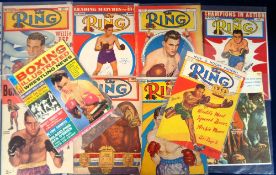 Boxing autographs, a selection of original ink signatures (signed in later years),on front page