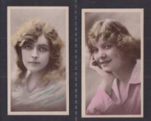 Cigarette cards, A. Kuit, Types of Beauty, two cards, ref. H246, pictures nos 7 and 14 (gd/vg) (2)