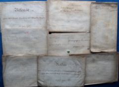 Ephemera, Braintree Essex, deeds to the Boar's Head Inn, the owners and occupiers are detailed in