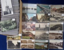 Postcards, UK, approx 500 cards covering a wide area to include Birmingham, London, Glasgow,