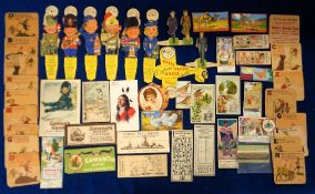 Trade cards, Canada, a collection of approx. 50 vintage cards, many large size or diecut examples,