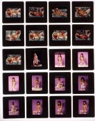 Glamour photography, a collection of 99 adult colour transparencies each one showing topless &