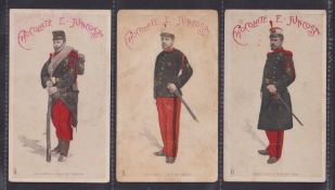 Trade cards, Spain, Juncosa Chocolate, Spanish Army Uniforms, 'P' size (set, 36 cards) (mixed
