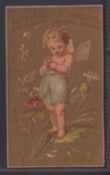 Trade cards, Liebig, The Flower Oracle (Gold Background), Ref s51, only issued in French (set, 5