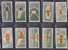 Cigarette cards, Players, Swimming, Diving & Life Saving, UNISSUED, prepared pre-1940, set of 50