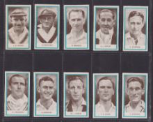 Cigarette cards, Cricket, Godfrey Phillips 'Sports Package' issues, Cricketers 1st series (set 25