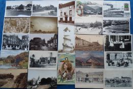 Postcards, a mixed selection of approx. 55 cards, inc. UK topographical RPs with close up of