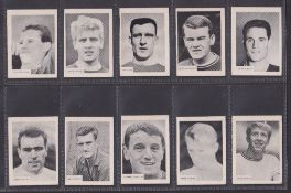 Trade cards, A&BC Gum, Footballers Joined Pairs 2nd Series 111-220, 48 cards, all cut into