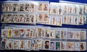 Cigarette cards, 12 sets, AM Wix Film Stars (3rd), Teofani Past & Present 24 cards, 'Army', UKTC (2)