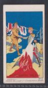 Cigarette card, W. & M. Taylor, The European War Series (Bendigo Cigarettes), type card, 'Hands