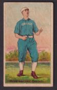 Cigarette card, USA, Buchner, Baseball Players. 'M' size, type card, 'Ryan, Right Field, Chicago' (