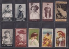 Cigarette cards, 25 scarcer cards all Actress & Beauty related Hill (4), Phillips (5), Ogden's (9