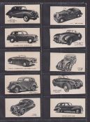 Trade cards, Kellogg's, Motor Cars (Black & White) (set, 40 cards) (gd/vg)