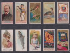 Cigarette cards, USA, Allen & Ginter, a collection of type cards, one each from ten different