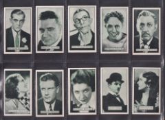 Cigarette cards, Carreras Overseas issue, Personality series (Film Stars) including Boris Karloff,