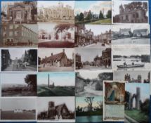 Postcards, Northants, 21 cards, RPs and printed to include High Street Rushden, Earls Barton,