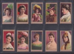Cigarette cards, USA, American Tobacco Co, 47 cards various Beauties Series. Green non descriptive