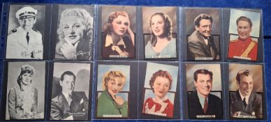 Trade cards, Film, TV & Cinema, 75 cards from 4 different series, all 'P' or 'G' size issues, all