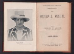 The Football Annual, 1902-1903 by C.W. Alcock, 35th Year of Publication. Hardback first edition,