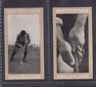 Cigarette cards, Marsuma Famous Golfers, 2 type cards both end numbers no 1 (gd) and 50 (vg) (2)